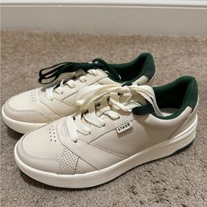 Staud X Keds White and Green Sneakers, New with dust bag and box, never worn